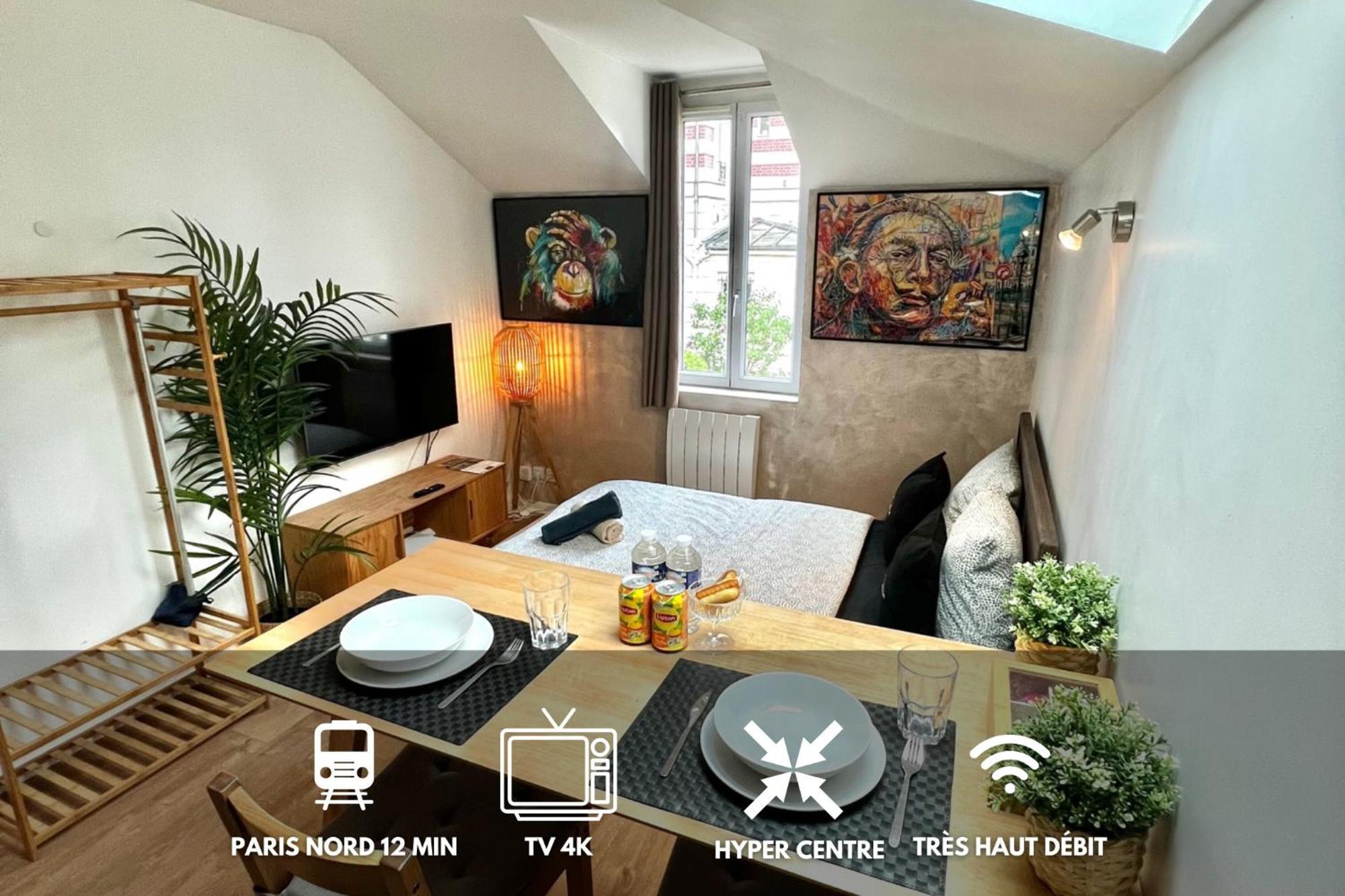 Studio Douillet Hypercentre 12 Min De Paris Enghien-les-Bains Bagian luar foto